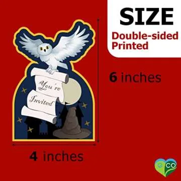 Wizard Castle Birthday Invitations & Envelopes Value Pack