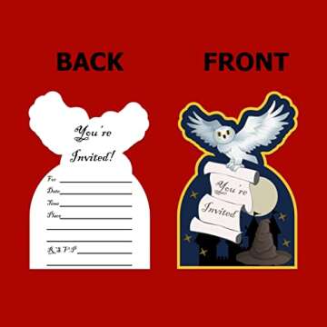 Wizard Castle Birthday Invitations & Envelopes Value Pack