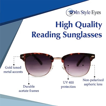 Stylish In Style Eyes Bifocal Reading Sunglasses for Outdoors