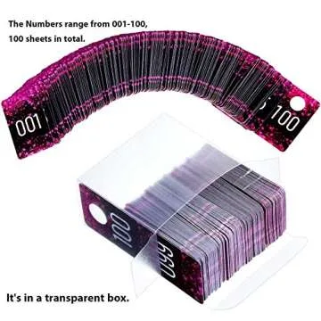 Jetec 100 Live Plastic Number Tags for Streamers