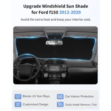 Custom Fit Windshield Sun Shade for Ford F150 2015-2020