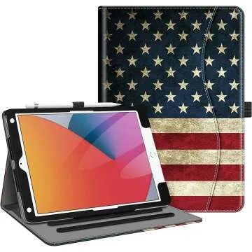 Fintie iPad Case 9th/8th/7th Gen with US Flag Design