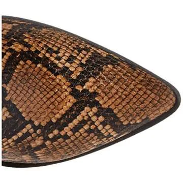 Stylish Knee-High Boots by The Drop - Coffee Bean Snake