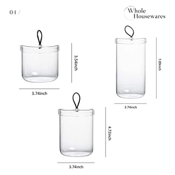 Stylish Premium Glass Apothecary Jars for Cotton Storage