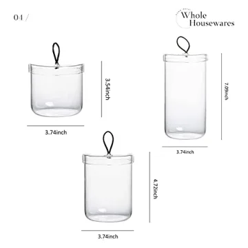 Stylish Premium Glass Apothecary Jars for Cotton Storage