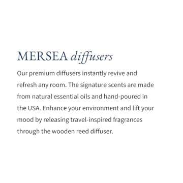 MERSEA Luxury Glass Diffuser - Scented Oil Diffuser, Coconut Sugar, 3.4 fl oz
