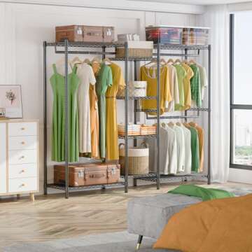 LEHOM G6 Heavy Duty Clothes Rack: Versatile Storage Solution