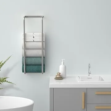 Rxvotocr Stylish Towel Rack for Small Bathrooms