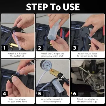 HTOMT 2 in 1 Brake Bleeder Kit for Easy Automotive Maintenance