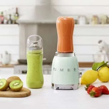 Stylish SMEG Personal Blender with BPA-free Bottles
