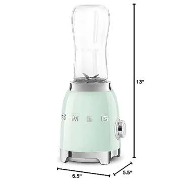 Stylish SMEG Personal Blender with BPA-free Bottles