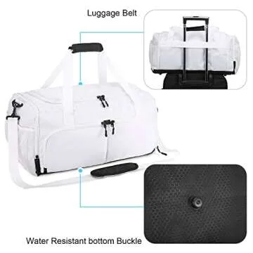 Durable Sucipi Gym Bag with Water Resistant Pocket