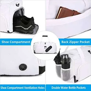 Durable Sucipi Gym Bag with Water Resistant Pocket