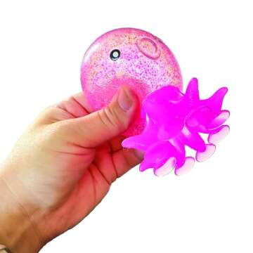 GEDDES Raymond Octopus Sucker Toys - Fun Fidget Pack