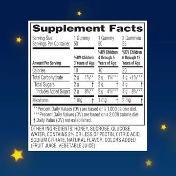 Zarbee's Kid's Melatonin Gummy - Non-Habit Forming Sleep Aid
