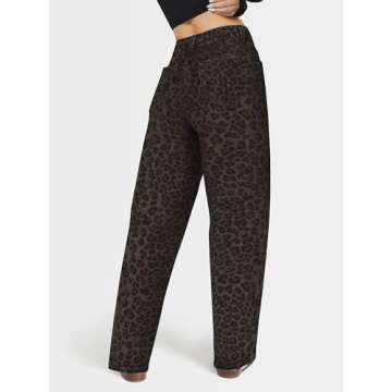 AUWUKA Barrel Jeans for Women, High Waisted Wide Straight Leg Boyfriend Microelastic Womens Mom Jean...