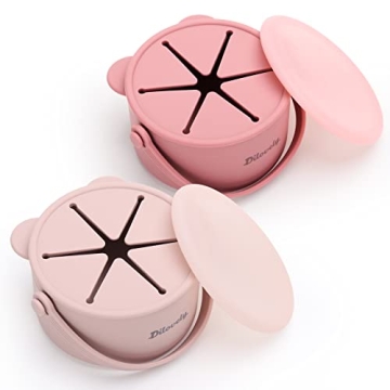 Dilovely Silicone Snack Cups for Toddlers - Eco-Friendly & Safe