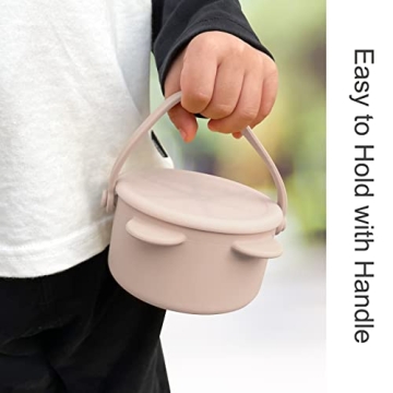 Dilovely Silicone Snack Cups for Healthy Toddler Snacking