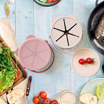 Dilovely Silicone Snack Cups for Healthy Toddler Snacking