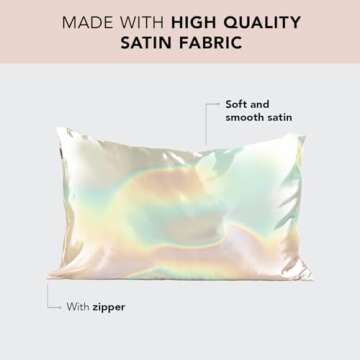 Kitsch Satin Pillowcase with Zipper