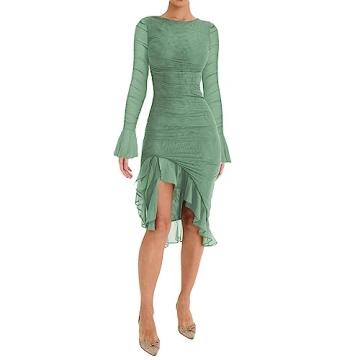 Chloefairy Women's Mermaid Cocktail Dress - Elegant & Sexy