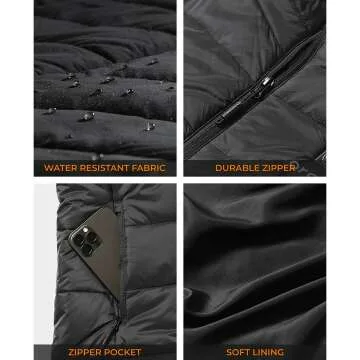 ORORO Men's Heated Vest with Battery Pack for Maximum Warmth