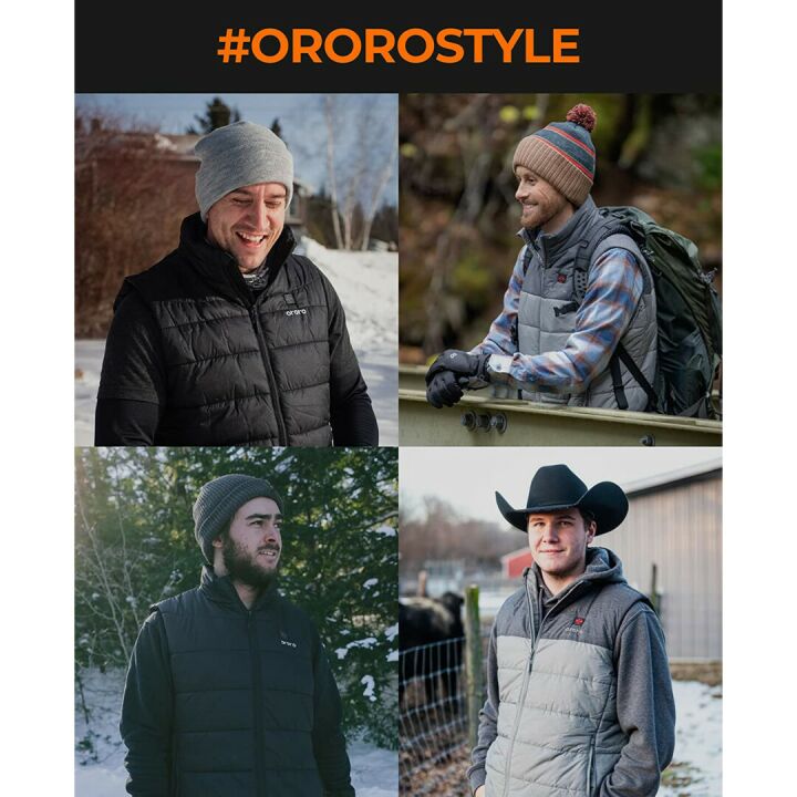 ORORO Men's Heated Vest with Battery Pack for Maximum Warmth