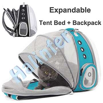 Expandable Cat Backpack Carrier for Small Pets