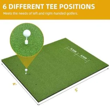 5x4ft Golf Mat - Perfect for Home Practice and Outdoors!