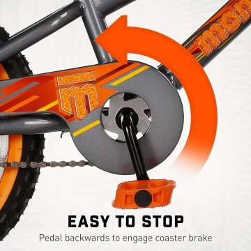 Mongoose Skid 16-Inch Boy's BMX Bike with Training Wheels