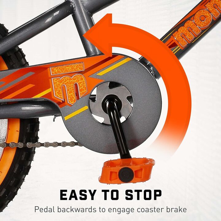 Mongoose Skid 16-Inch Boy's BMX Bike with Training Wheels