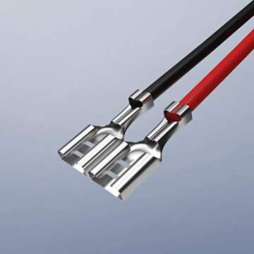 HIKARI H1 LED Male Adapter Plug Single Diode Converter Wiring Connecting Harness Socket Diode Extension Converter Cable Lines for Bulb Cables Accessories - 2 Pack