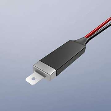 HIKARI H1 LED Male Adapter Plug Single Diode Converter Wiring Connecting Harness Socket Diode Extension Converter Cable Lines for Bulb Cables Accessories - 2 Pack