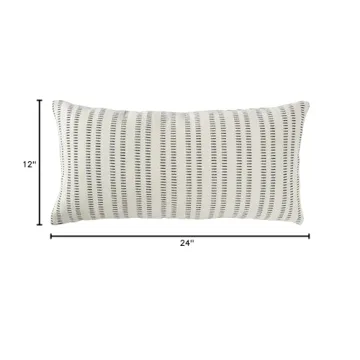 Chic Stone & Beam French Laundry Stripe Decorative Pillow
