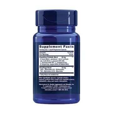 Life Extension FLORASSIST GI with Phage Technology, digestive health, probiotic support, nutrient ab...