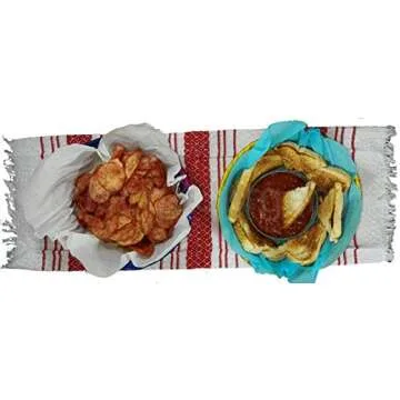 Handwoven Palm Baskets - 3 Colorful Set for Storage