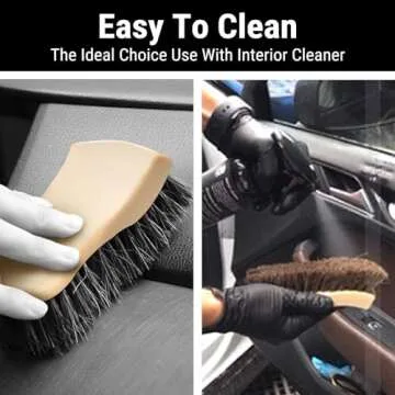 YeewayVeh Leather Cleaning Brush for Cars and Furniture