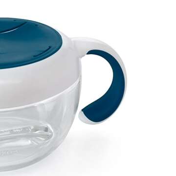 OXO Tot Flippy Snack Cup with Travel Cover - Navy