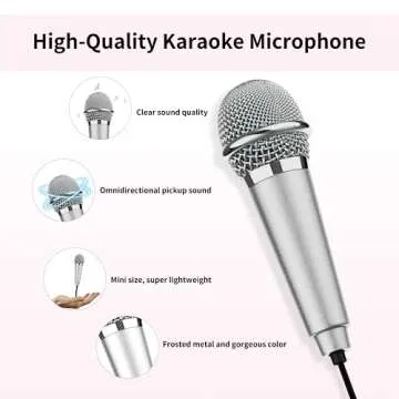 Mini Karaoke Microphone for Portable Recording