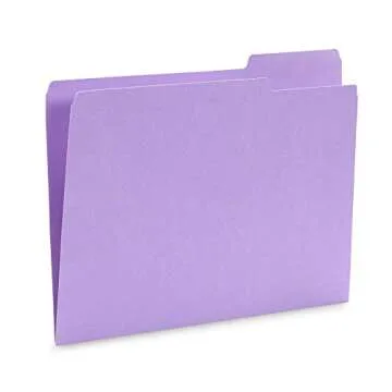 Sturdy Ocean Tone Colored File Folders for Organization