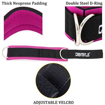 Greententljs Padded Ankle Strap for Leg and Glute Workouts