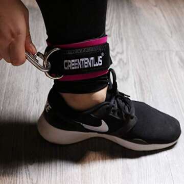 Greententljs Padded Ankle Strap for Leg and Glute Workouts