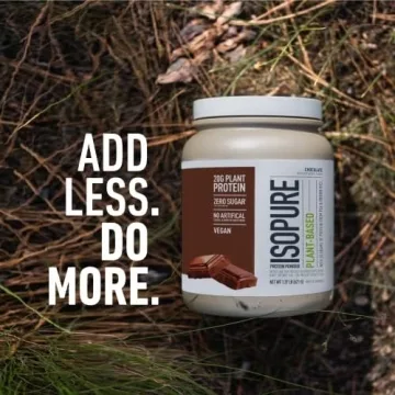 Isopure Vegan Protein Powder Chocolate, 20g per Serving, Gluten-Free