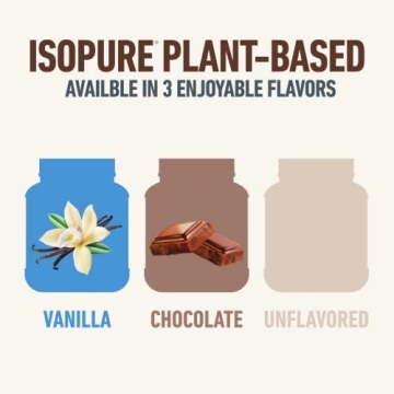 Isopure Vegan Protein Powder Chocolate, 20g per Serving, Gluten-Free