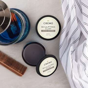 Cremo Men's Hair Clay with Strong Hold and Matte Finish