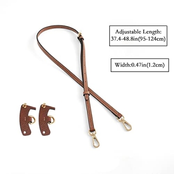 Leather Adjustable Bag Strap for Mini Pouch & Purse