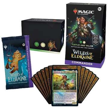 Magic The Gathering Wilds of Eldraine Commander Deck - Virtue and Valor (100-Card Deck, 2-Card Colle...