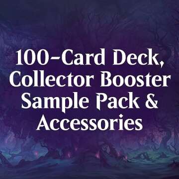 Magic The Gathering Wilds of Eldraine Commander Deck - Virtue and Valor (100-Card Deck, 2-Card Collector Booster Sample Pack + Accessories)