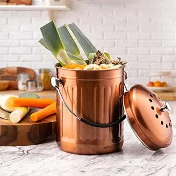 RED FACTOR Premium Compost Bin - Stylish Odorless Solution