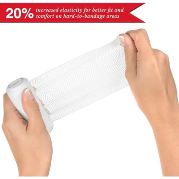 Swiss Safe Long Elastic Stretch Gauze Rolls 4" x 8 Yards